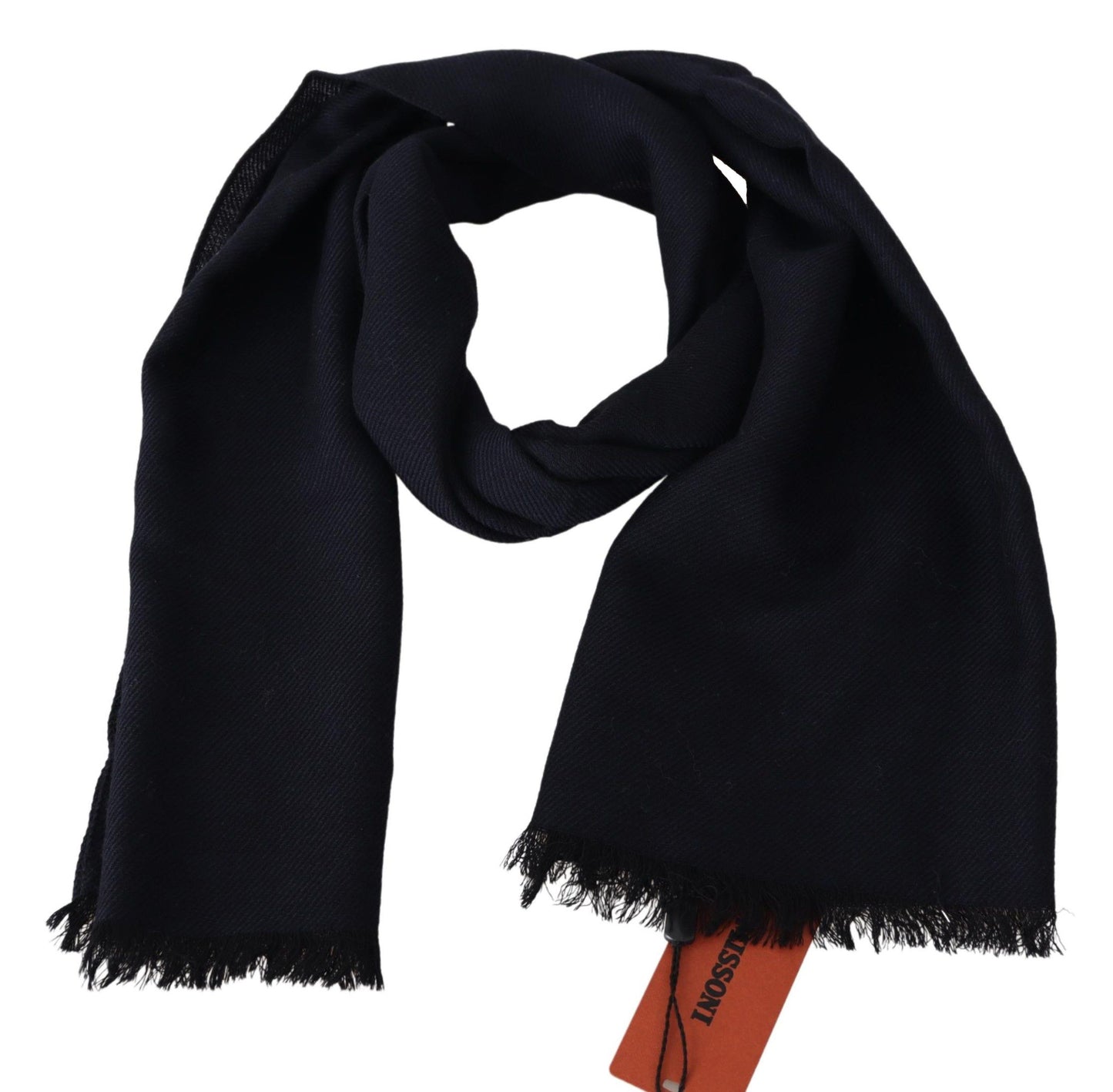Elegant and warm black wool scarf perfect for elevating your style