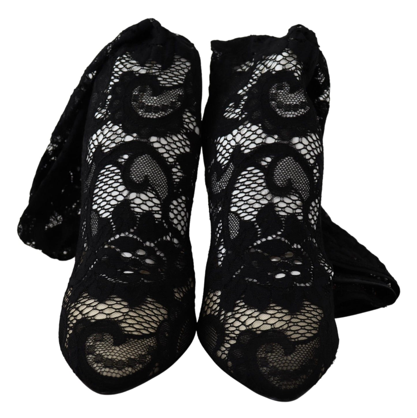 Black stretch sock pumps designed for versatility and sophistication