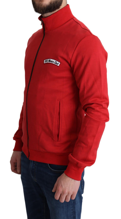 Italian-made slim fit sweater with DG MOTOR CLUB motive