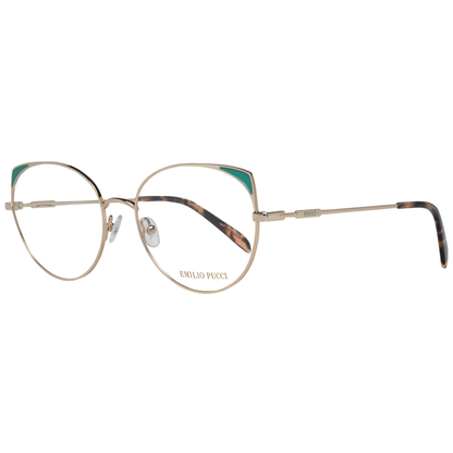 Emilio Pucci Gold Women Optical Frames with 54-17-140 size