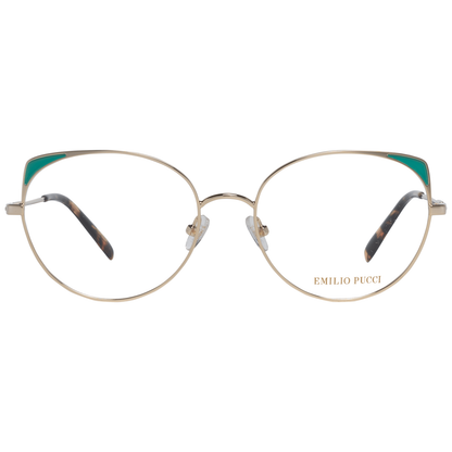 Metal frame gold women's optical frames with 54mm lenses width