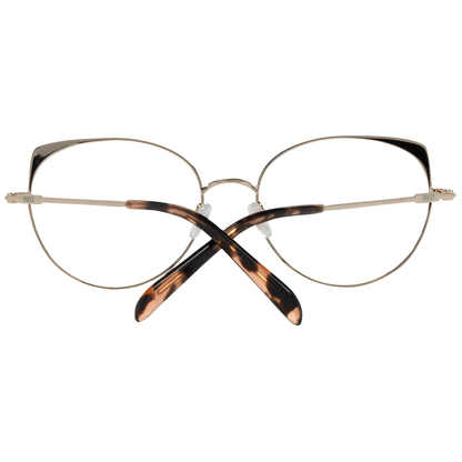 Emilio Pucci full-rim gold women optical frames with 46mm lenses height