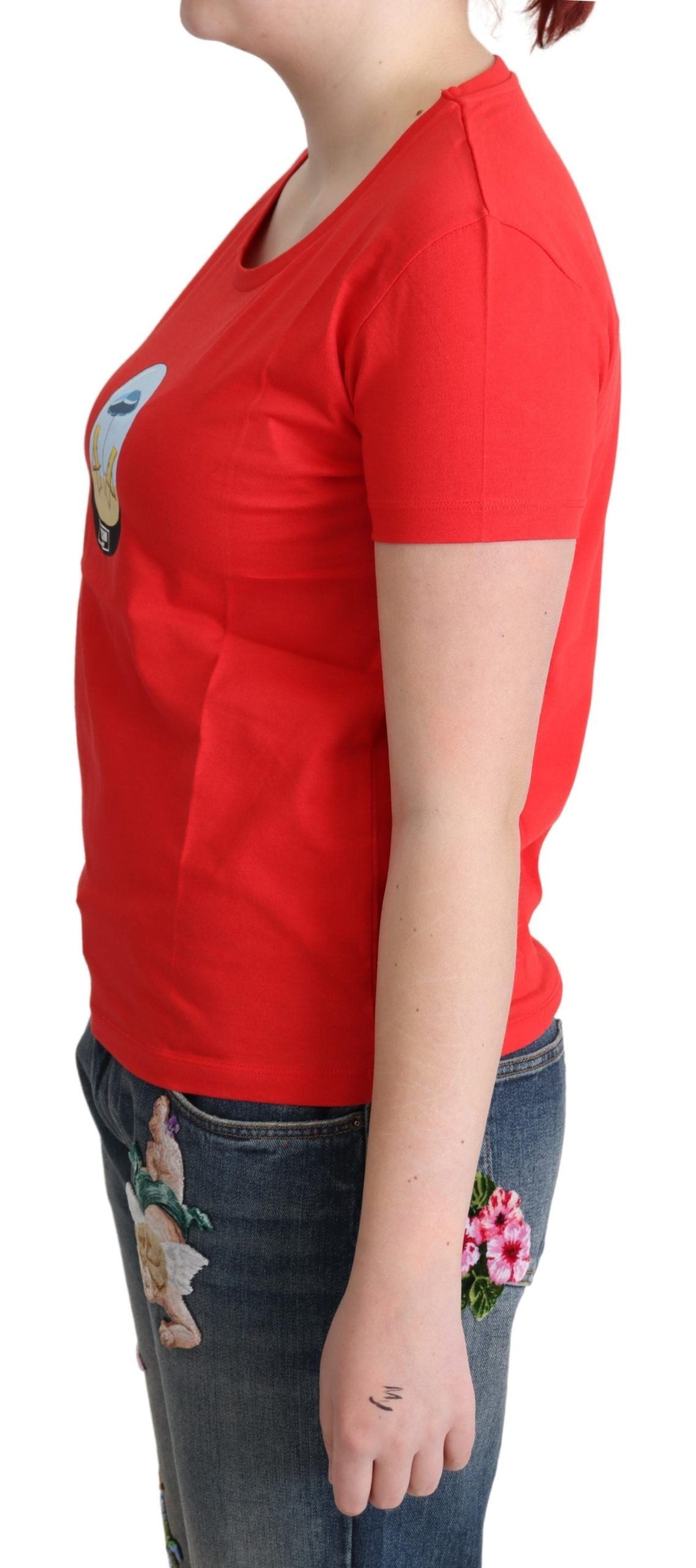 Brand new with tags, red cotton tee with short sleeves