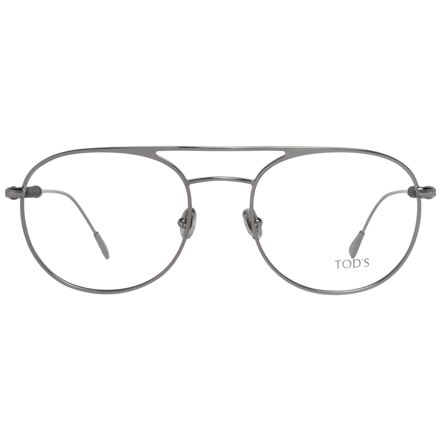 Silver men's optical frames with 55-20-145 size and 55mm lenses width