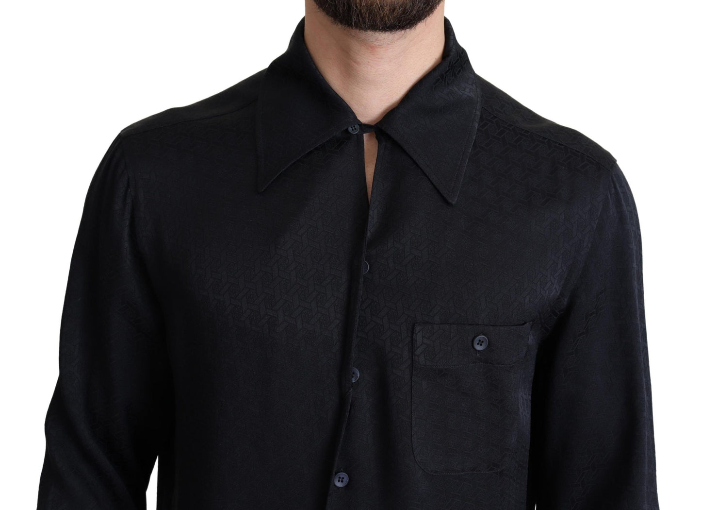 Regular fit white silk shirt from Dolce & Gabbana, a commitment to premium quality