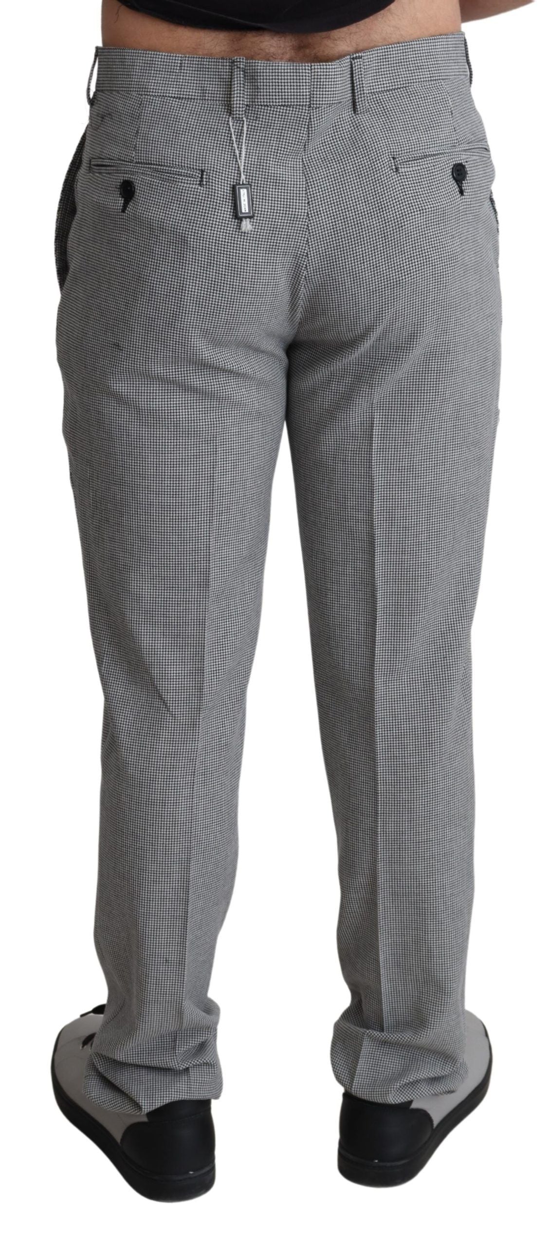 Men's Regular Fit Dress Formal Pants with Front and Back Pockets