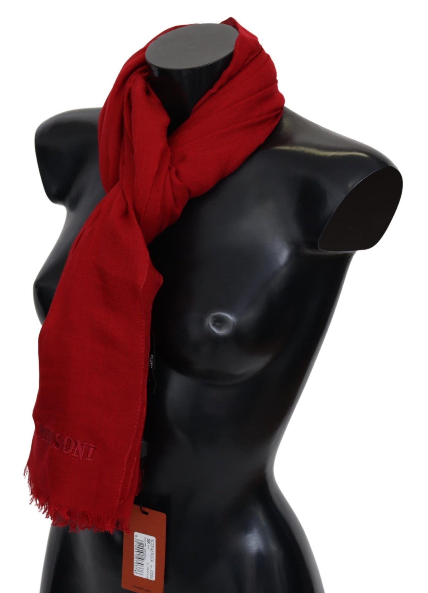 Unisex 100% cashmere scarf made in Italy with fringed detail