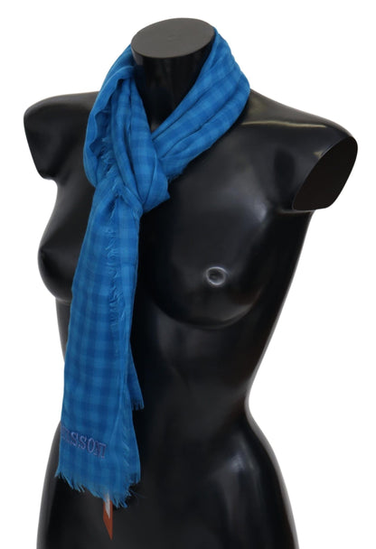 Unisex Missoni cashmere scarf featuring iconic logo embroidery and fringes