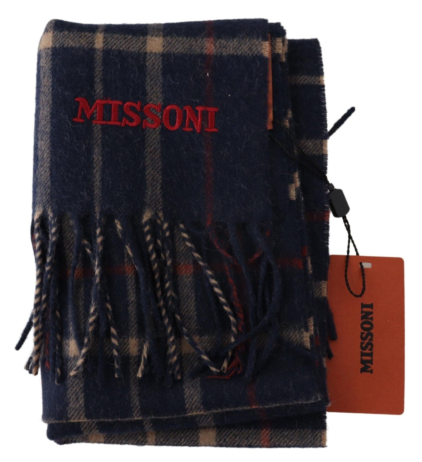 Timeless black Missoni scarf crafted in Italy with impeccable craftsmanship
