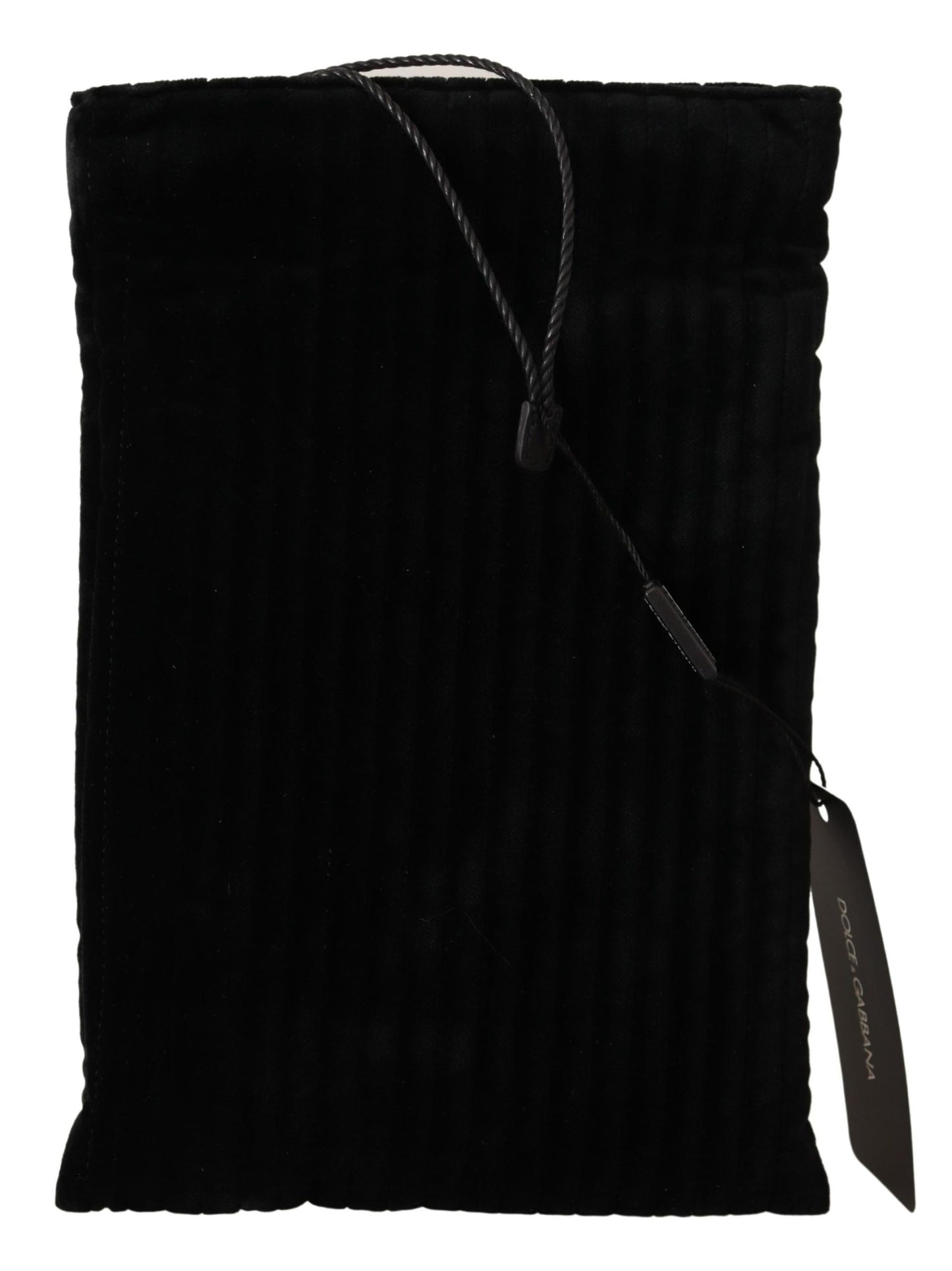 Luxurious Dolce &amp; Gabbana velvet quilted glasses holder bag from Italy