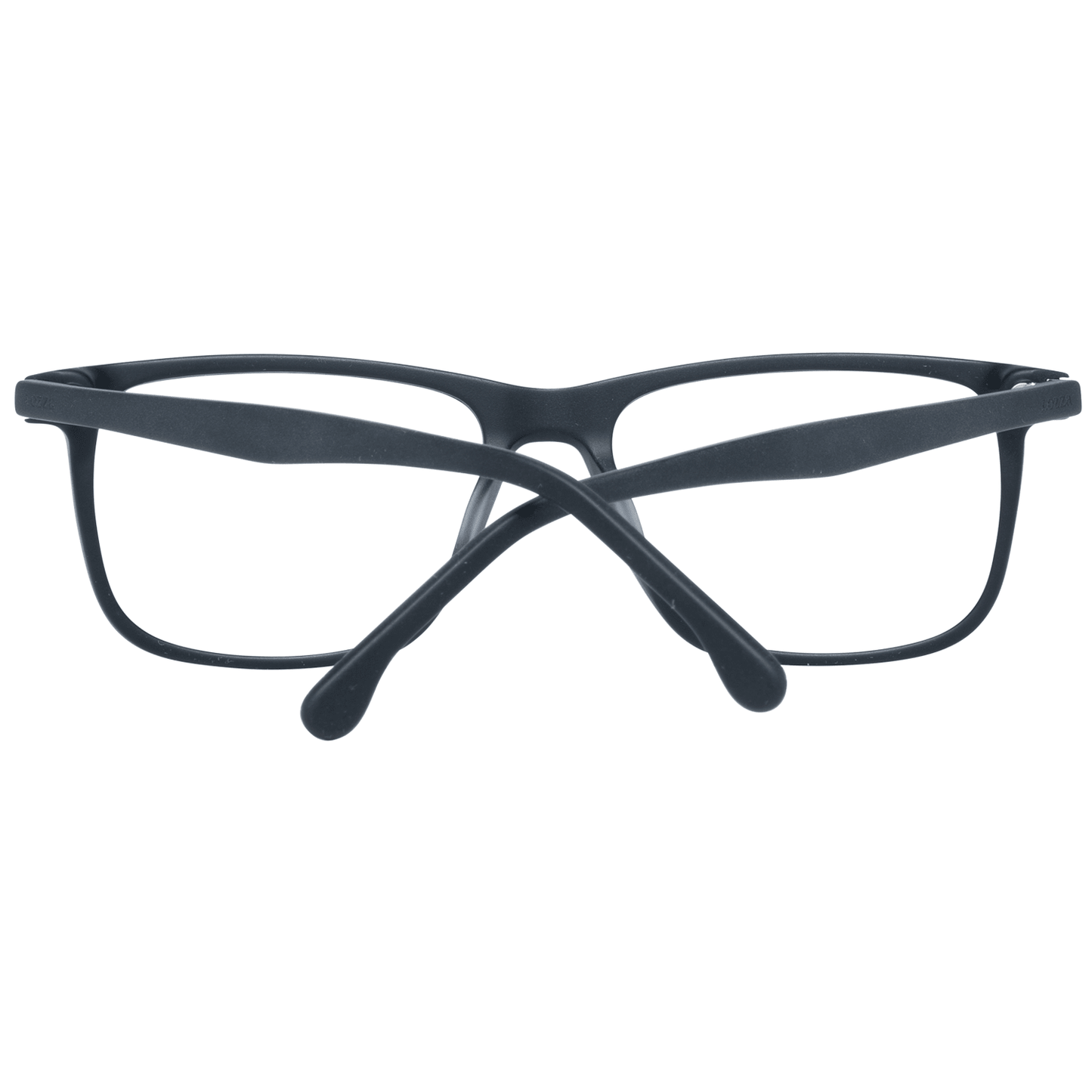 Men's black optical frames with plastic demo lenses