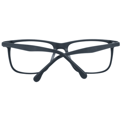 Men's black optical frames with plastic demo lenses