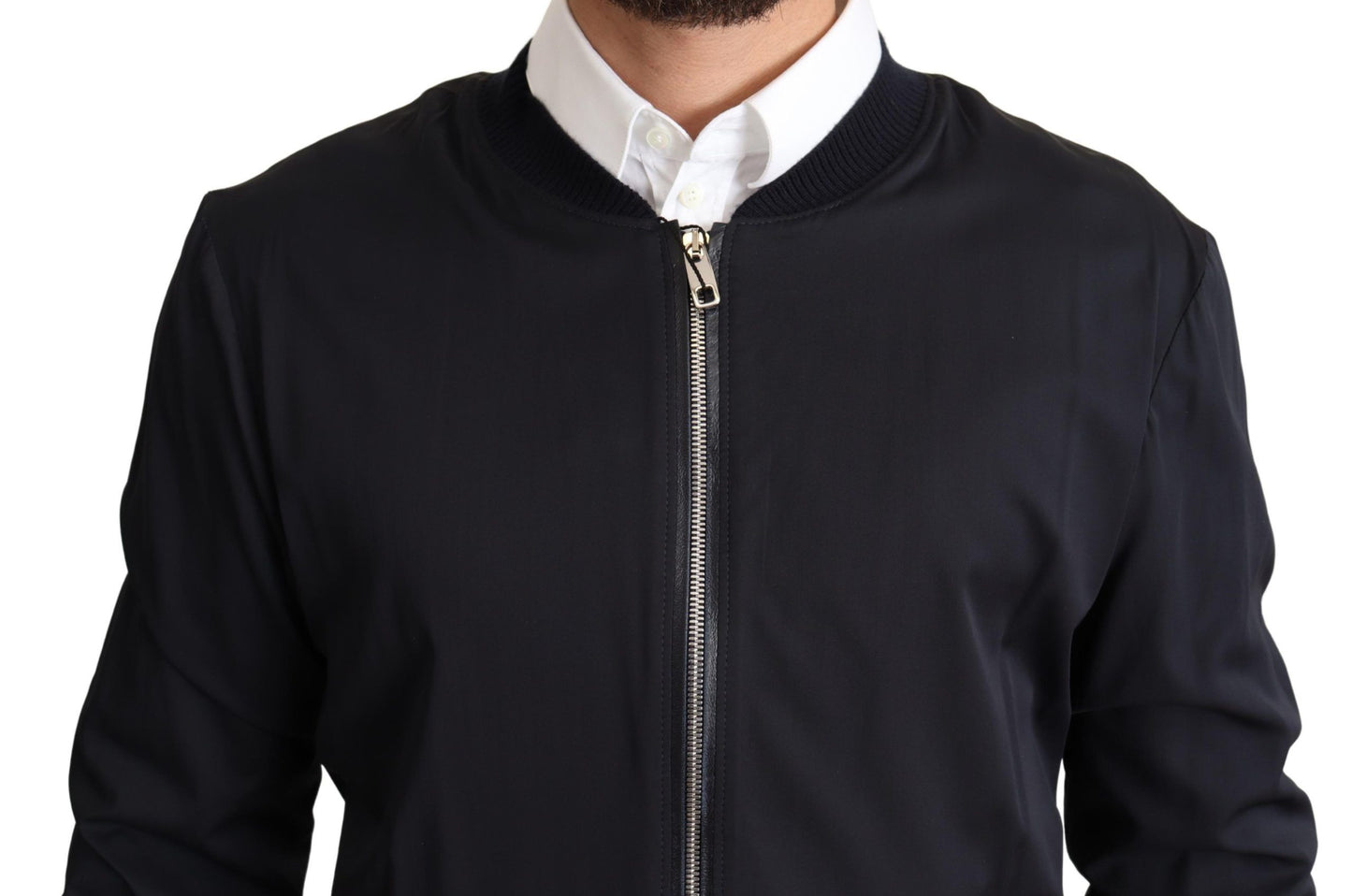 Exquisite Dolce & Gabbana Bomber Jacket with Logo Details