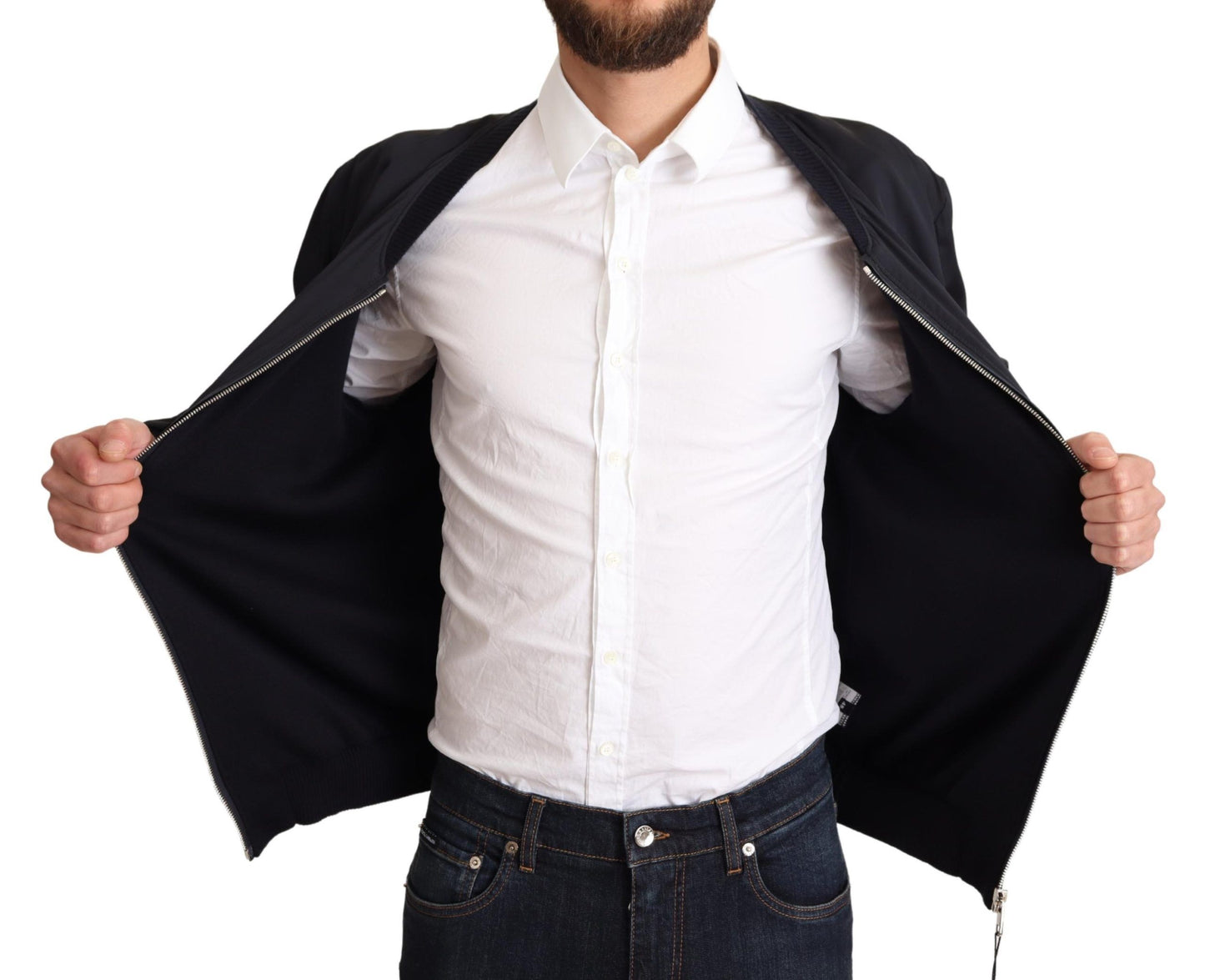 Sumptuous Blend of Silk and Sheep Leather Dolce & Gabbana Jacket