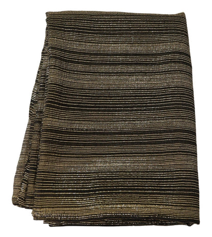 Exquisite Dolce & Gabbana Elegant Gold Silk Blend Scarf with generous dimensions