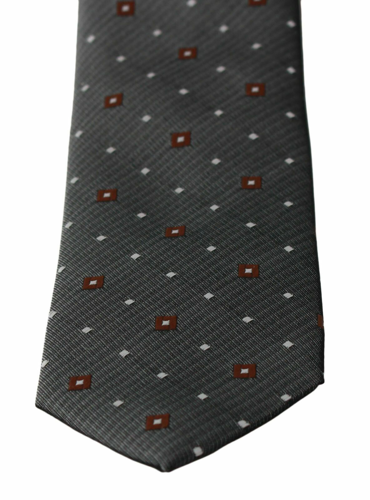 Sophisticated Dolce & Gabbana gray patterned neck tie, 100% authentic Italian luxury fashion