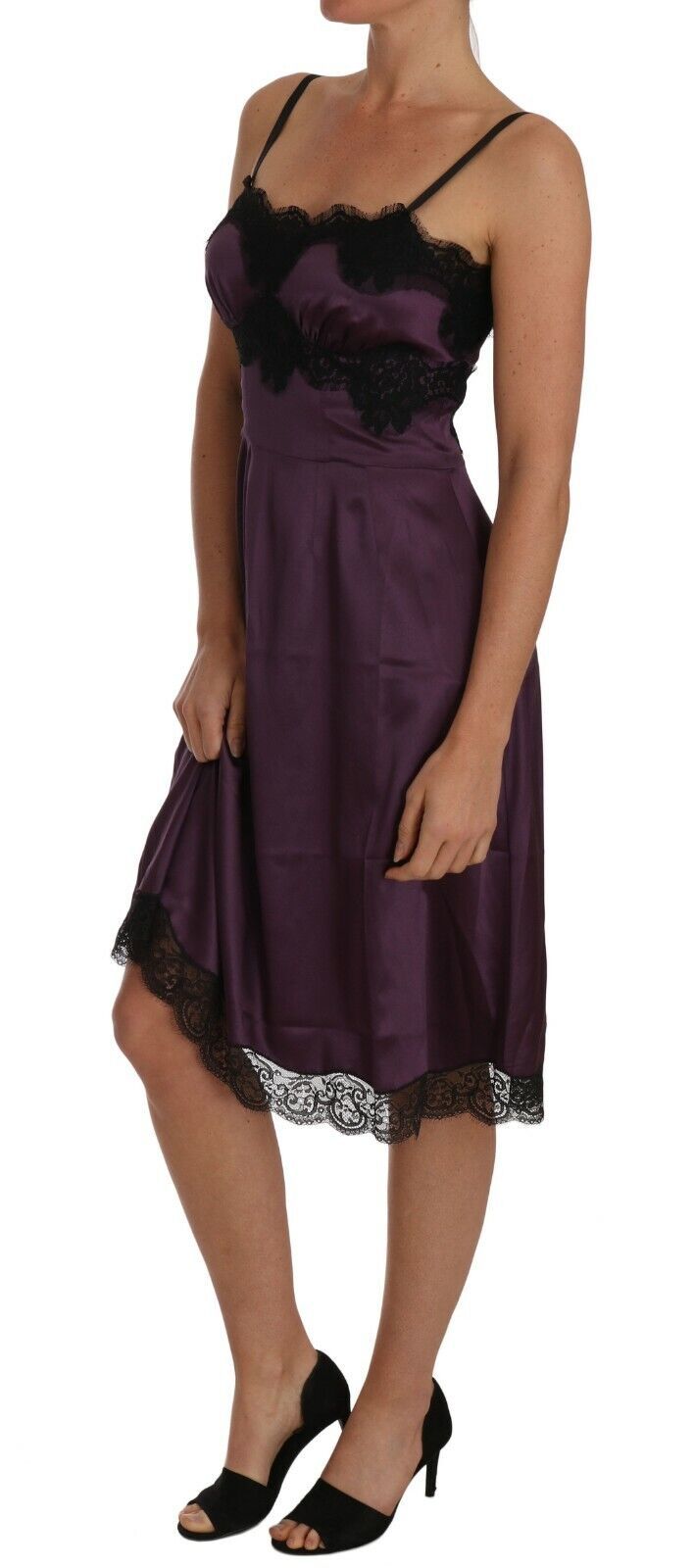  Elegant Italian luxury midi length A-line silhouette 