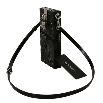 Italian-made Dolce & Gabbana Cigarette Case Holder crafted from Crystal, Plexiglass, and Leather
