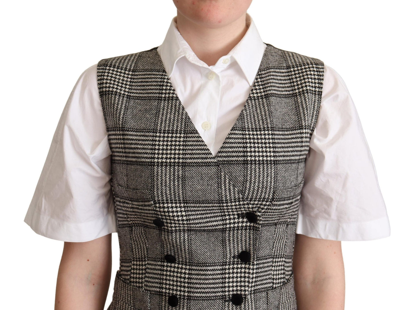 Stylish and sophisticated gray silk blend vest made in Italy
