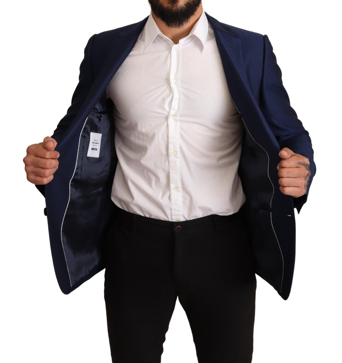 Dolce & Gabbana Martini Blazer with Three Outside Pockets and Logo Details