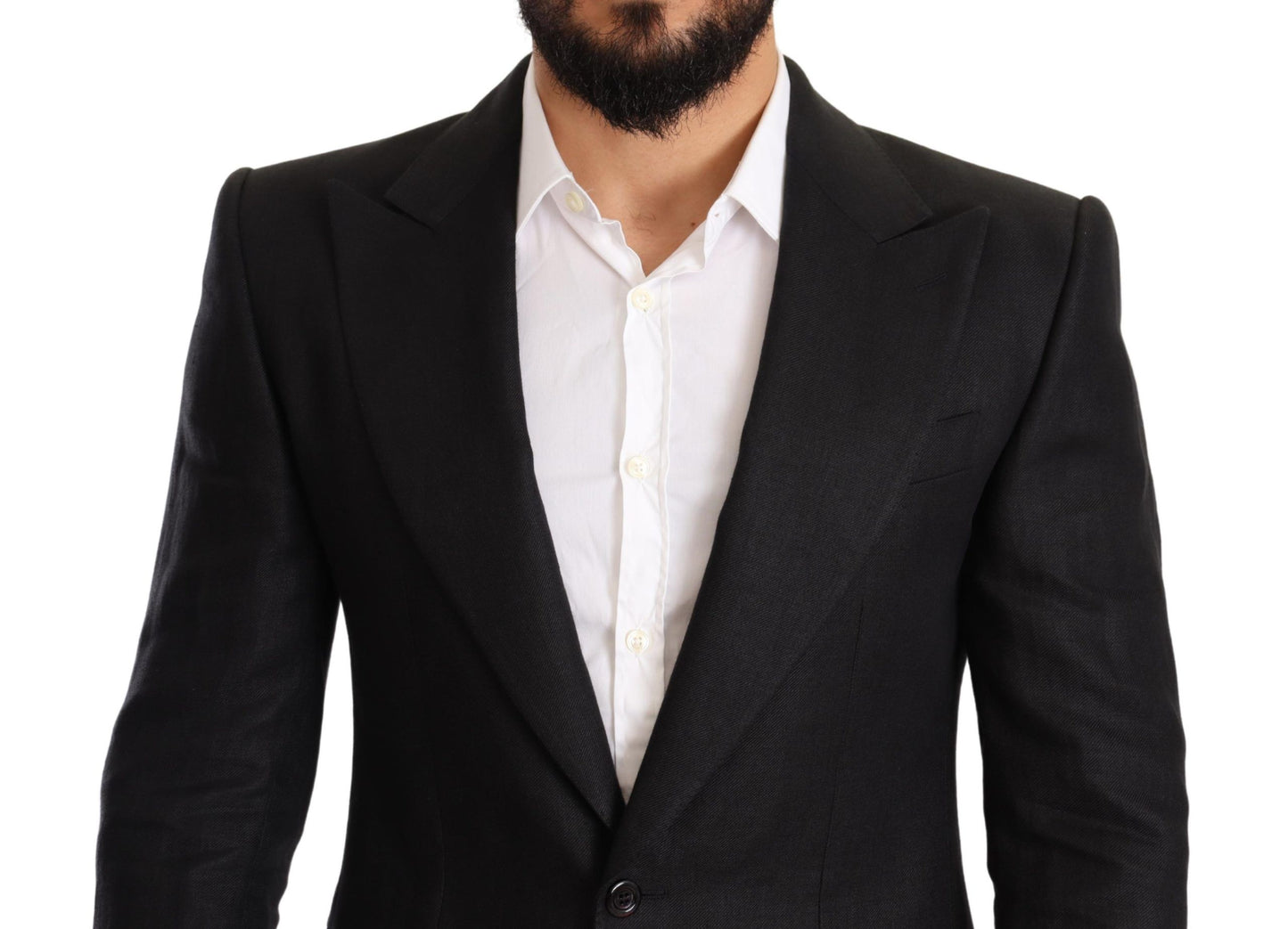 Luxurious formal blazer crafted from 100% linen with 67% linen and 33% cotton lining