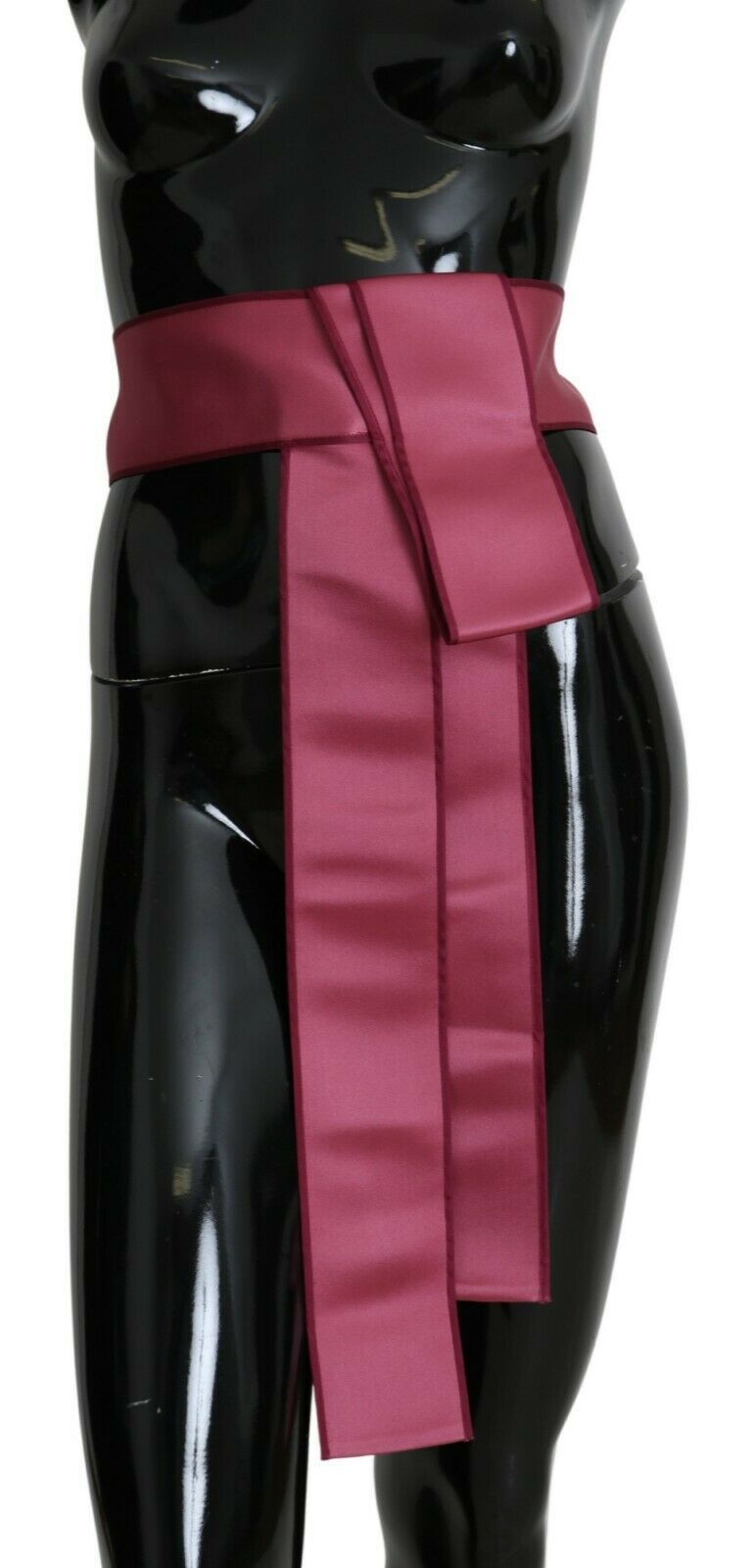 Elegant pink silk wide waist belt by Dolce & Gabbana
