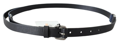 Italian craftsmanship reflects timeless style and quality in this black leather belt