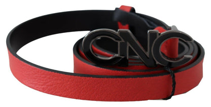 100% authentic Costume National waist belt in vibrant red hue