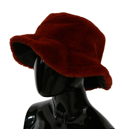 Luxurious Made in Italy Dolce & Gabbana hat with vibrant red hue