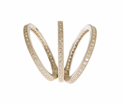 Nialaya Dazzling Sterling Silver CZ Crystal Ring, sparkling jewelry for special occasions