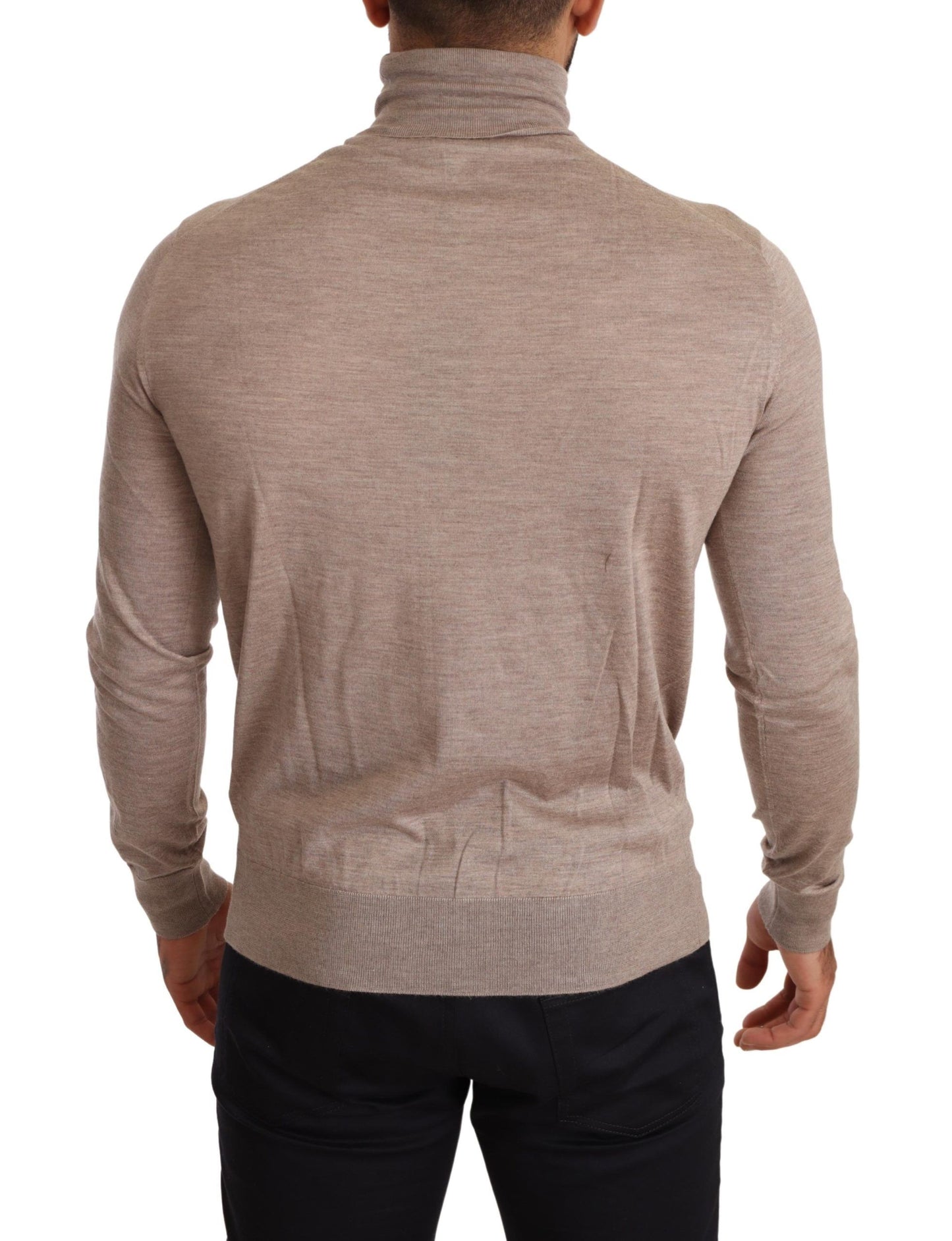 Elegant mid-weight knit with ribbed trims for added sophistication