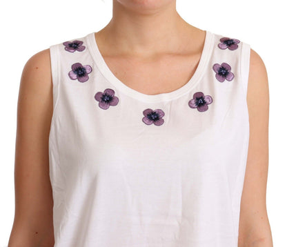 White tank top with feminine grace and casual sophistication