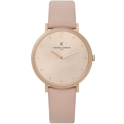 Pierre Cardin Rose Gold Women Watch with Quartz Battery and Pin Buckle Closure