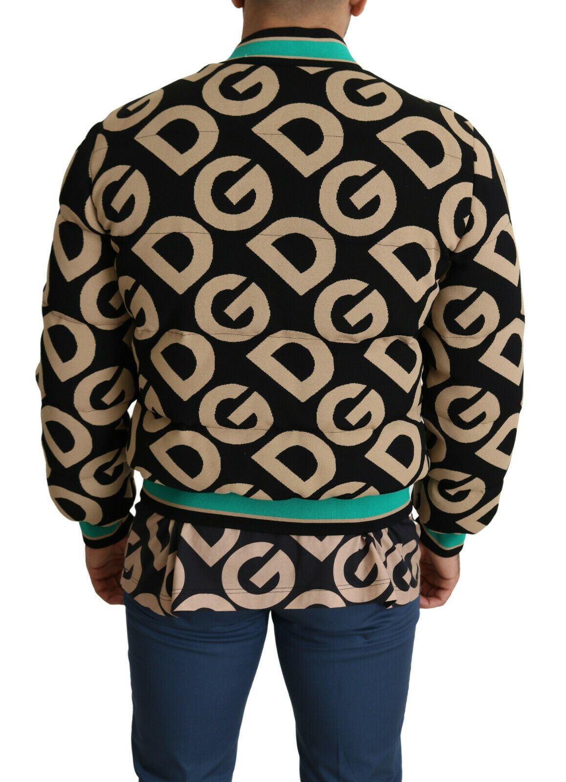 100% Authentic Dolce & Gabbana bomber jacket with exquisite all-over logo print