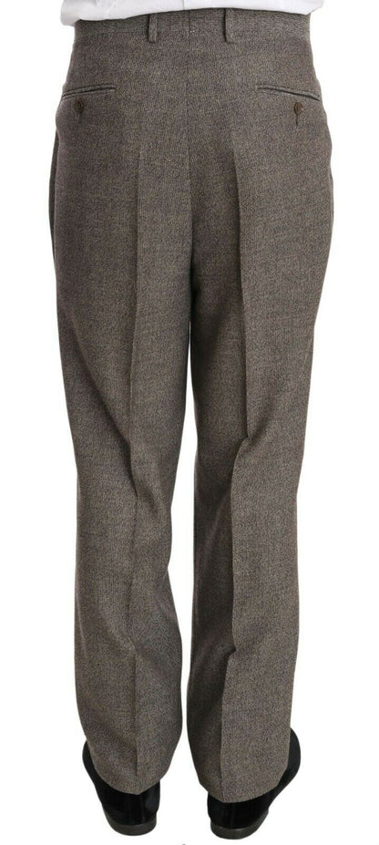 Comfortable and durable light brown wool suit by Fendi with 50% Rayon, 50% Acetate lining