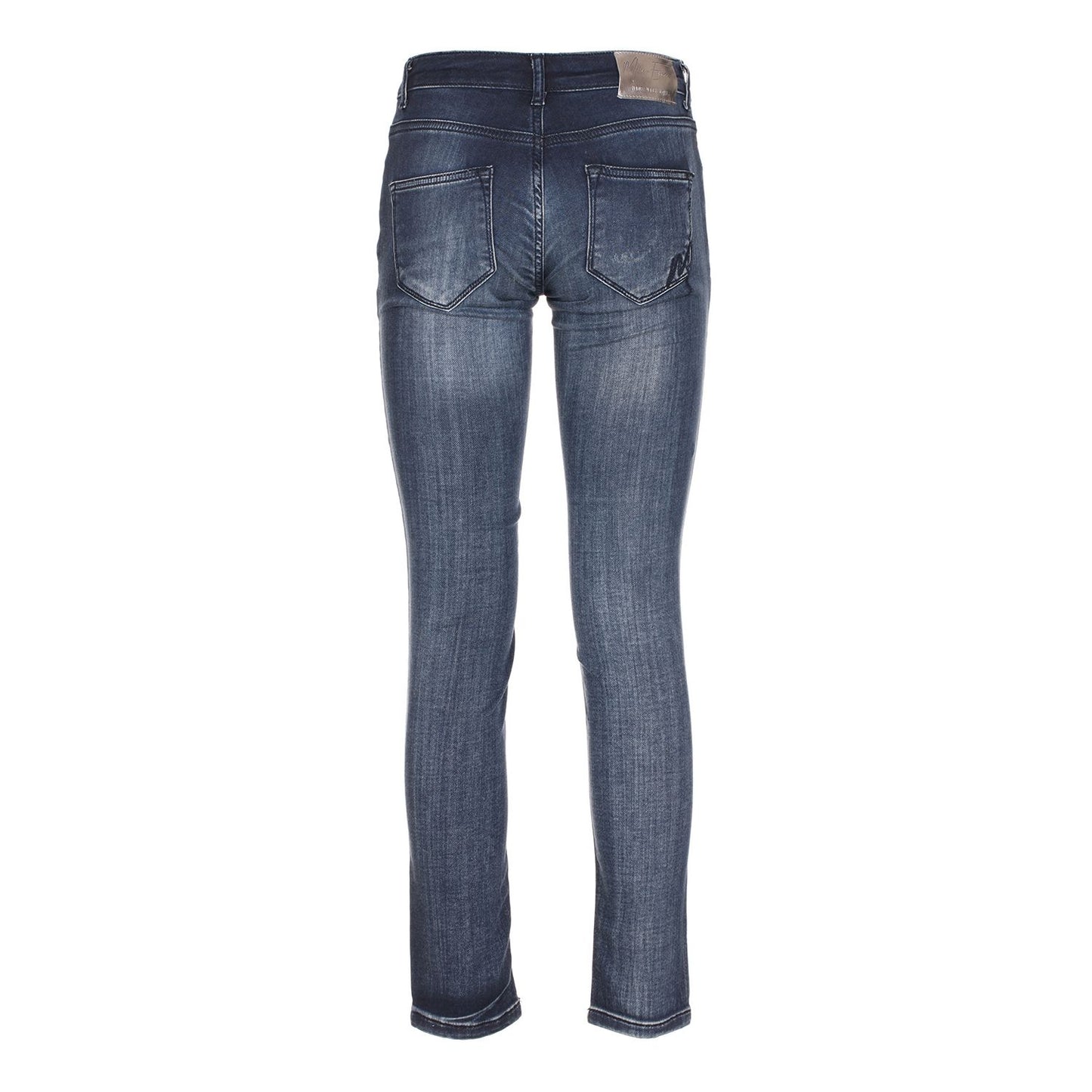 Versatile Maison Espin skinny sweat pants, made with 98% cotton and 2% elastane for durable comfort, available in a stylish blue color