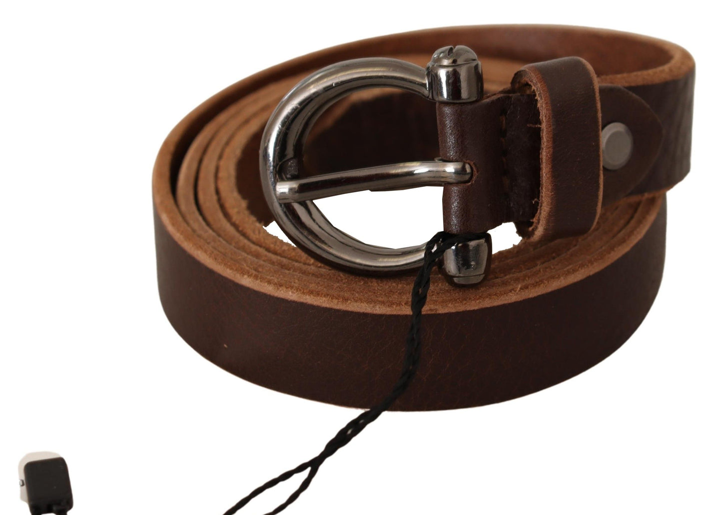 John Galliano Elegant Brown Leather Fashion Belt - High-Quality Designer Accessory