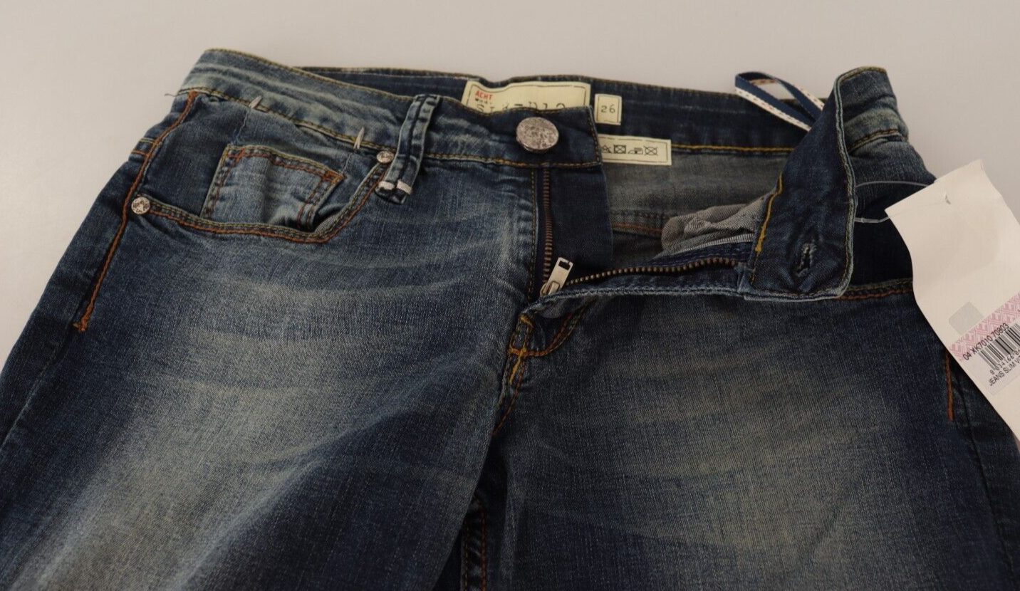 Acht logo details on top-quality cotton Skinny Denim jeans