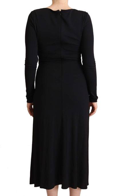 Luxurious PINKO maxi dress in black, originated from Italy with impeccable quality and comfort