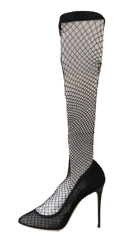 Gorgeous brand new pumps with netted sock detailing