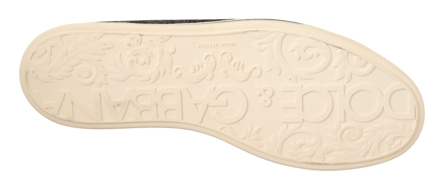 High top sneakers with iconic logo details from Dolce & Gabbana