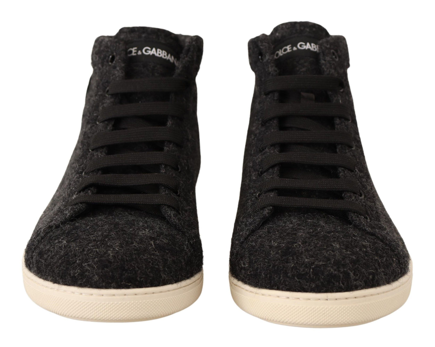 High-end fashion high top sneakers with iconic logo details
