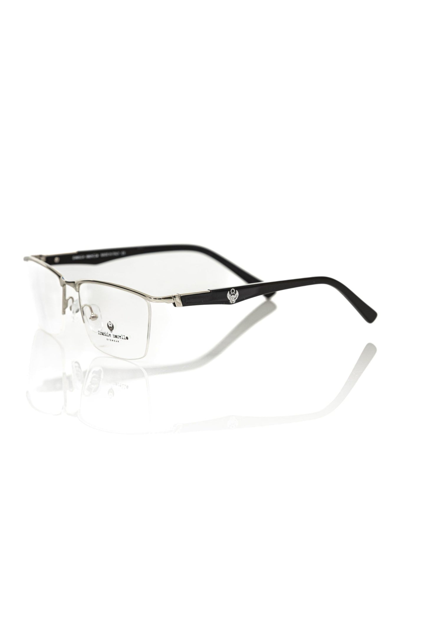 Sleek metal frame eyeglasses by Frankie Morello for a fashion-forward statement