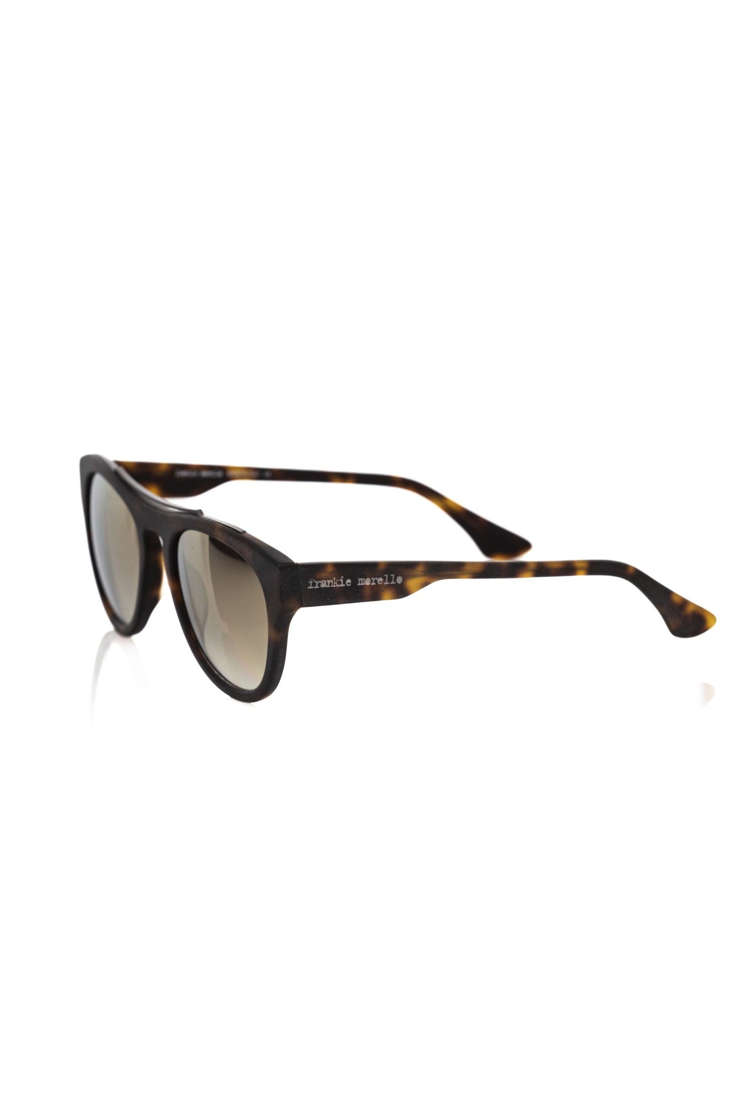 Frankie Morello brown acetate sunglasses with elegant Havana frame
