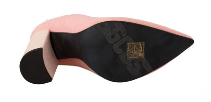 Fashion-forward ankle boots in lavish pink suede and leather