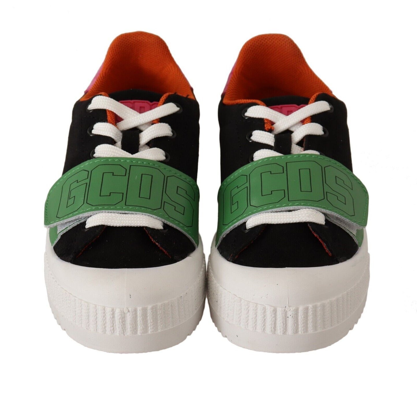 Suede low top sneakers with iconic GCDS logo details for designer flair