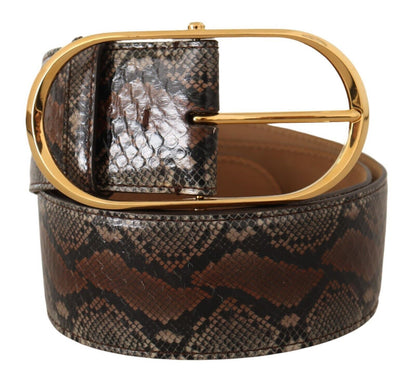 Luxurious Italian craftsmanship with oval gold buckle