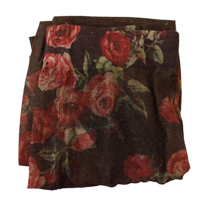 Brand new Dolce & Gabbana Floral Print Nylon Tights with original box, crafted with exceptional Italian quality and logo details