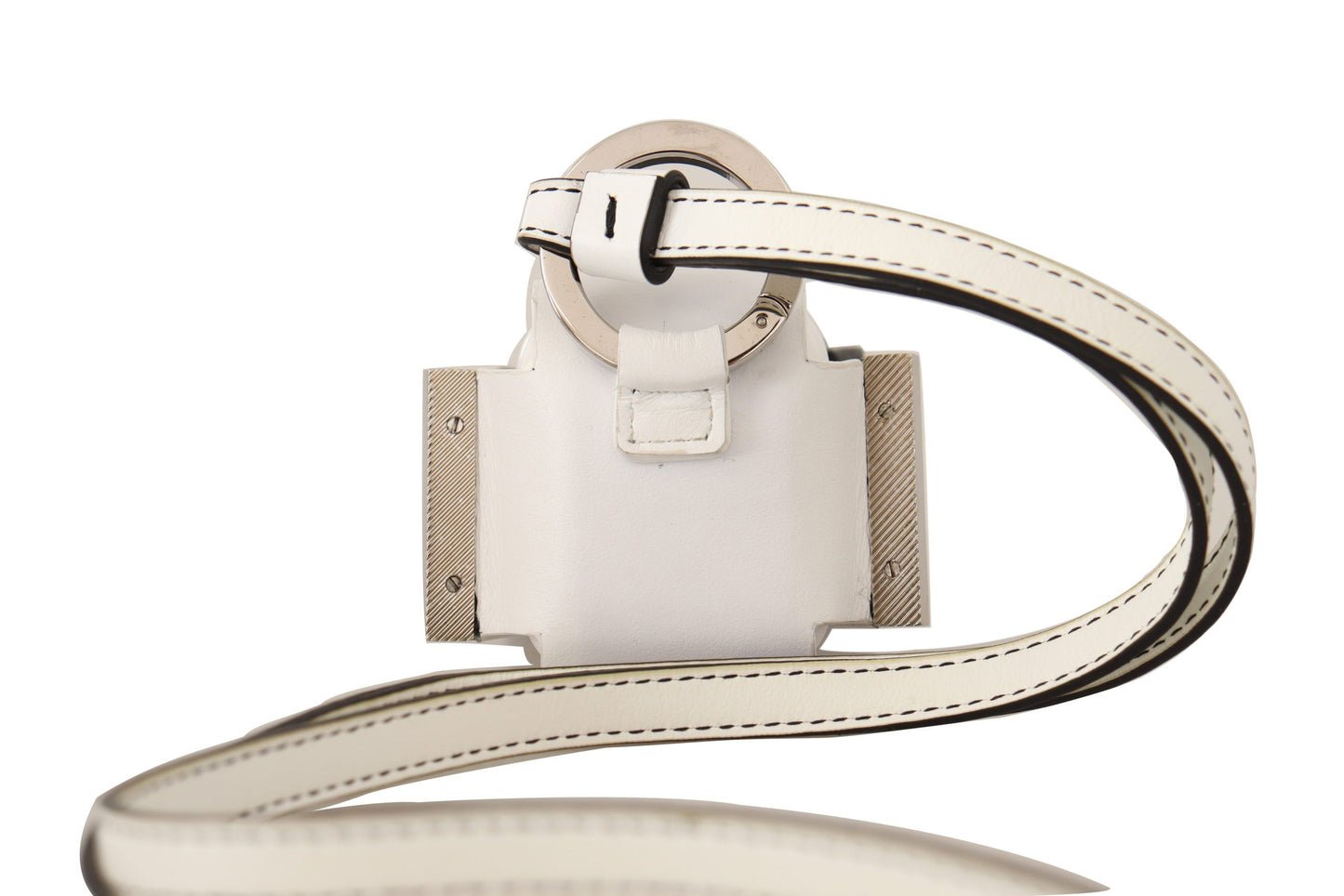  Italian-made Airpods case with iconic logo and secure strap 