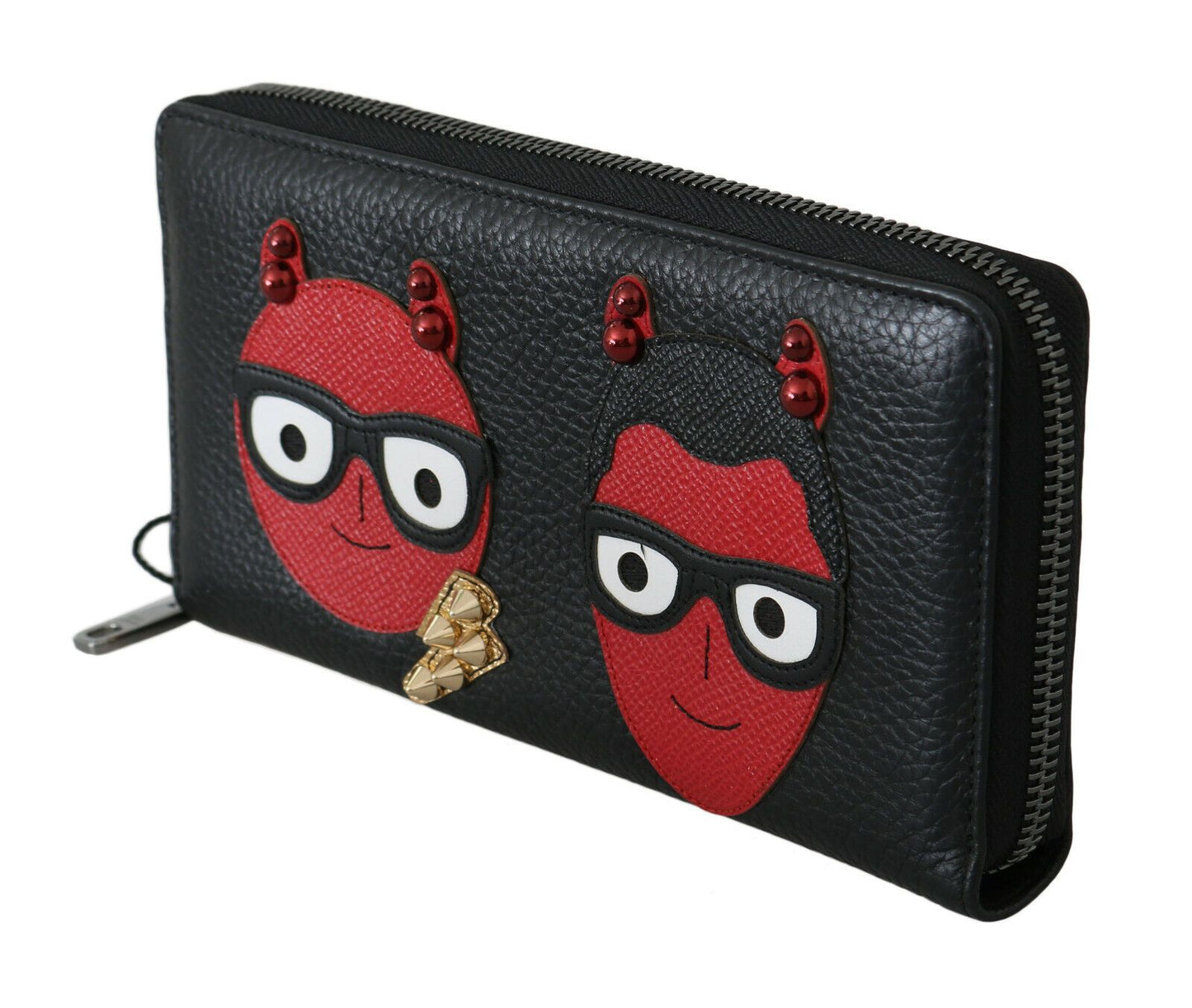 Luxurious Dolce & Gabbana zipper wallet crafted from finest Italian leather